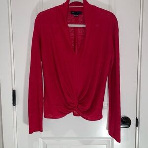 Sanctuary Women's Gorgeous Red Twist-Front Top